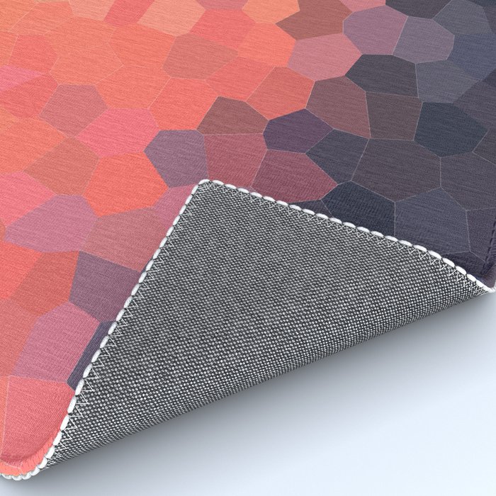 Geometric Abstract Mountain Sunset Rug By Elizabethschulz
