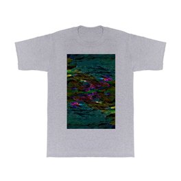 Evening Pond Rhapsody T Shirt | Digital, Abstract, Painting, Settingsun, Lilypond, Monet, Abstractwater, Pond, Landscape, Sunset 