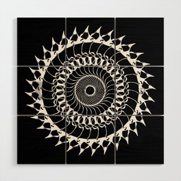 Wheel of spikes Wood Wall Art