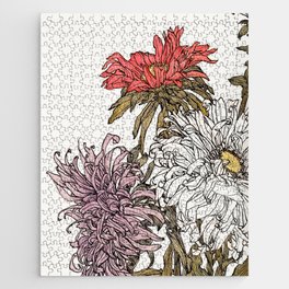 Julie de Graag - Chrysanthemums Jigsaw Puzzle