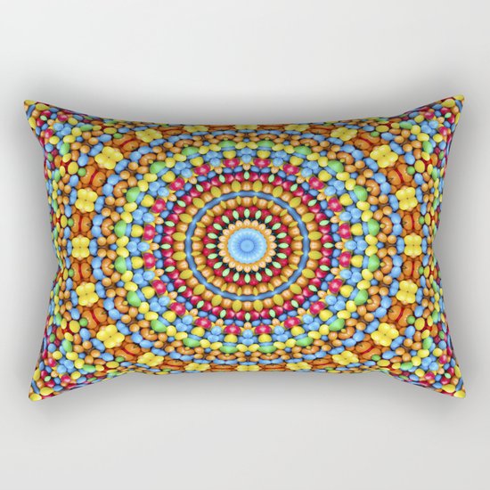 Kaleidoscope Candy Rectangular Pillow