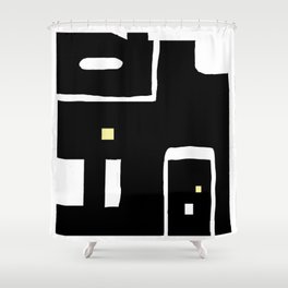 Dark Abstract #3 Shower Curtain