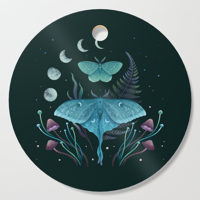 Luna and Emerald Cutting Board