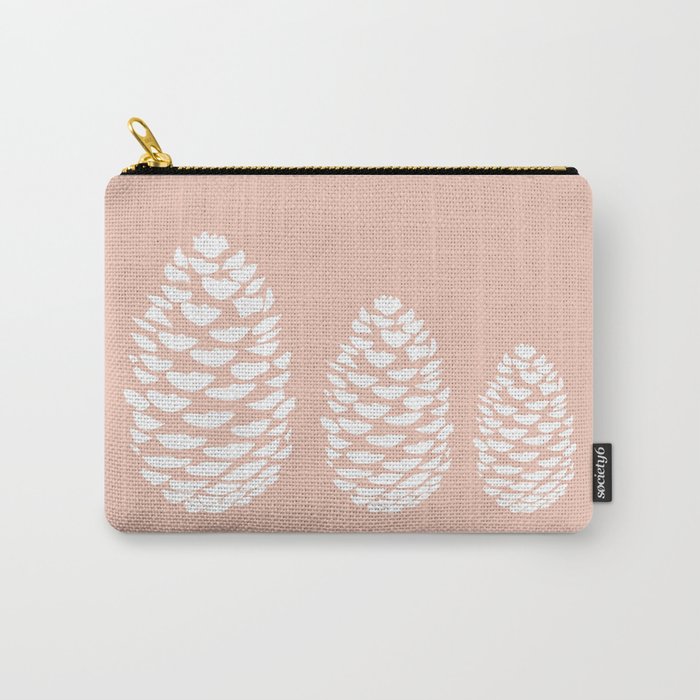 Pinecones (Graze Pink) Carry-All Pouch