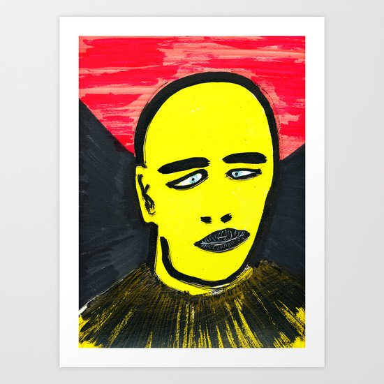 Squinting Art Print