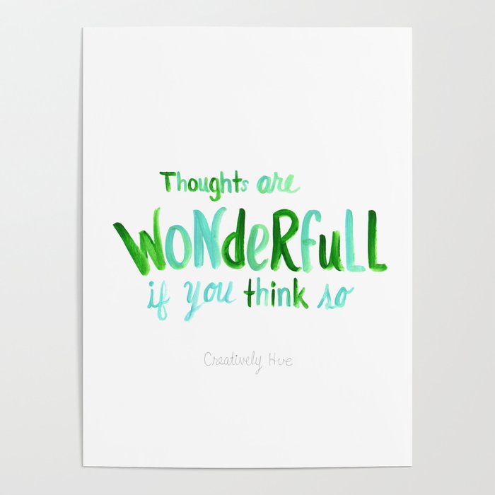 Wonderful Thoughts Poster