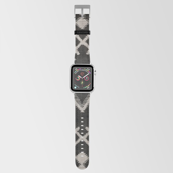 Moroccan Berber Rug Design No.85 - Black Apple Watch Band