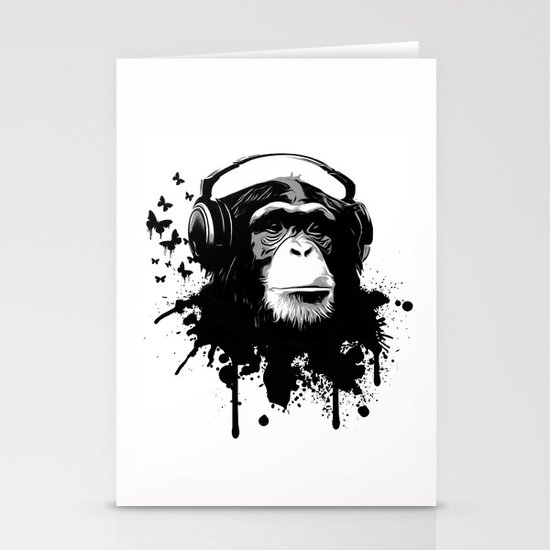 Monkey Business - White Stationery Cards