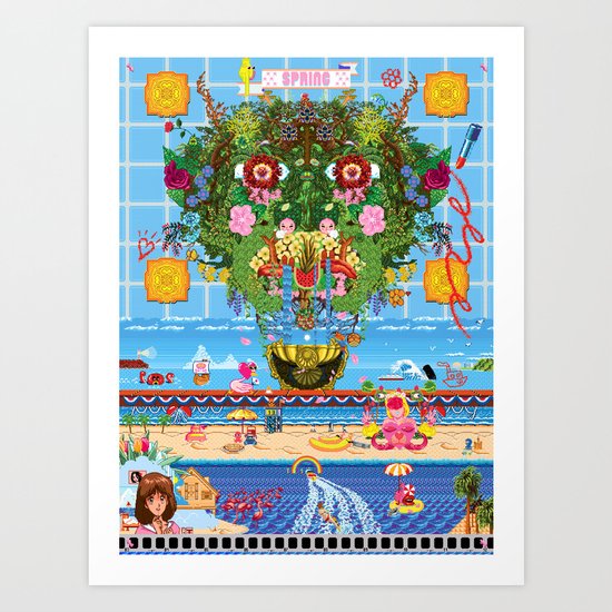 Cabana Fever Art Print