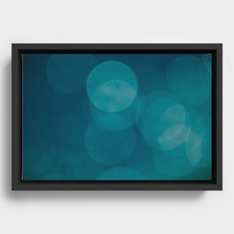 Petrol Blue Framed Canvas