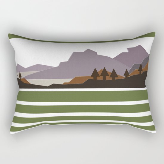 Rough Mountains Rectangular Pillow