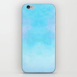 Soft lavender blue sky iPhone Skin