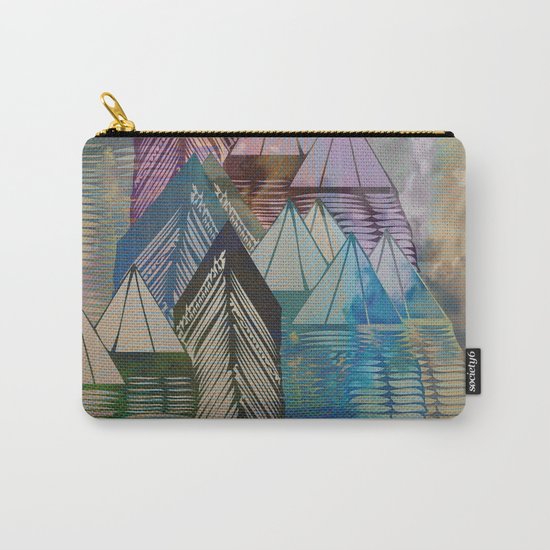 Triangular Endings on the Top Above the Clouds / Urban 04-11-16 Carry-All Pouch