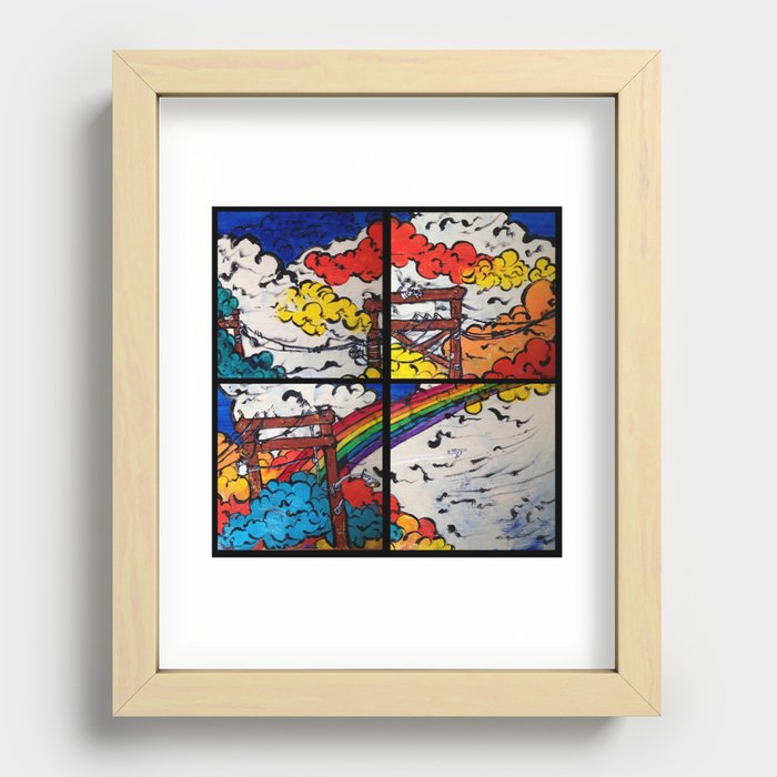 The Love-letters of Iris and Aurora (32x9 Acrylic: Sectional) Recessed Framed Print