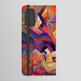 Colorful Distorted Squares Android Wallet Case