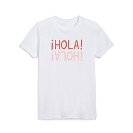 Hola Hand Lettering Kids T Shirt
