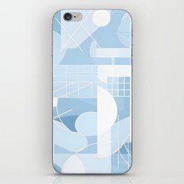 Soothing Shapes - Geometric Blue iPhone Skin