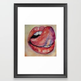 Mouth Framed Art Print
