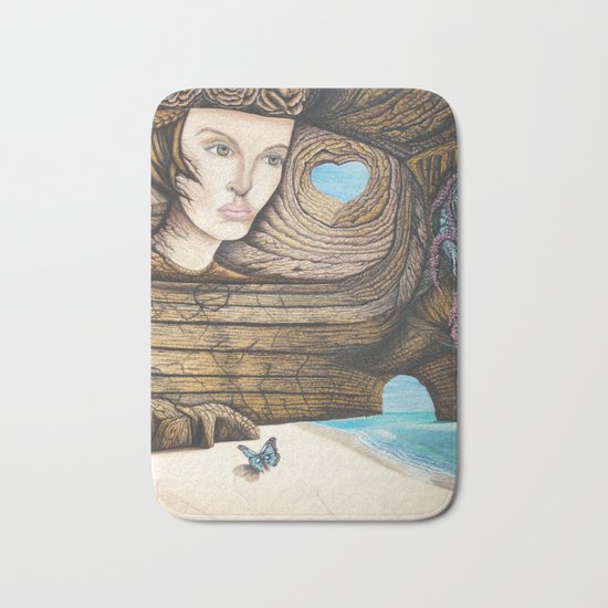 L'amour couleur azur Bath Mat
