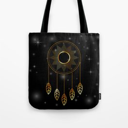Mystic space dreamcatcher with stars Tote Bag