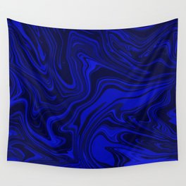 Aquamarine blue liquid art Wall Tapestry