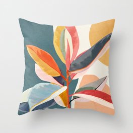 Colorful Branching Out 01 Throw Pillow