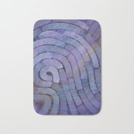 'Careful Where You Stand, In Violet' Bath Mat