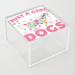 Just A Girl Who Loves Dogs Acrylic Box