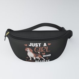 Just A Girl who Loves Beagles - Sweet Beagle Dog Fanny Pack