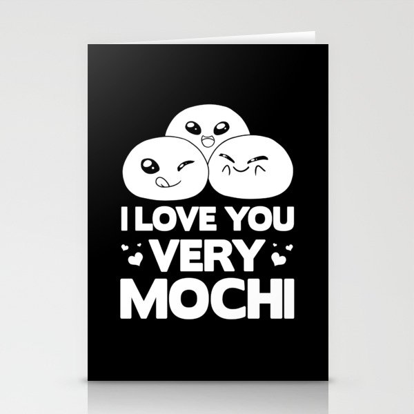 Mochi Ice Cream Donut Rice Cake Balls Stationery Cards