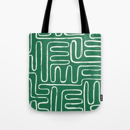 Amazon Green Boho Labyrinth  Tote Bag