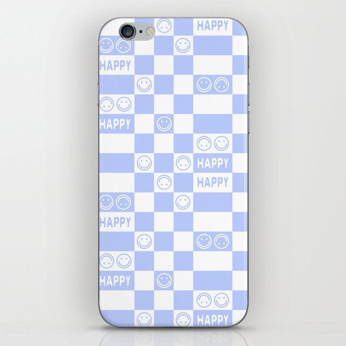 HAPPY Checkerboard 2.0 (Pastel Very Peri Color) iPhone Skin