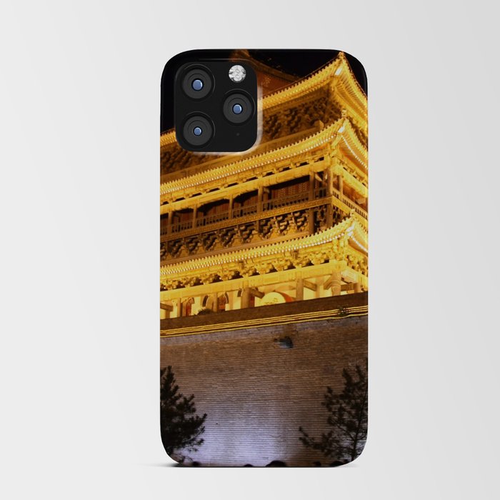 China Photography - Drum Tower Of Xi'an Lit Up In The Late Night iPhone Card Case