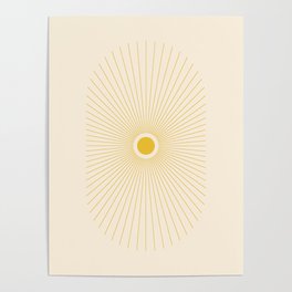 Abstraction_NEW_SUNLIGHT_YELLOW_SHINE_RISING_POP_ART_0217A Poster