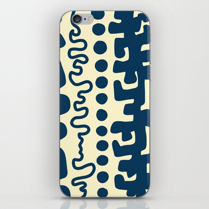 Abstract vintage color vertical pattern 5 iPhone Skin