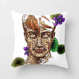 A Beautiful Ginger Boy and Nature Throw Pillow