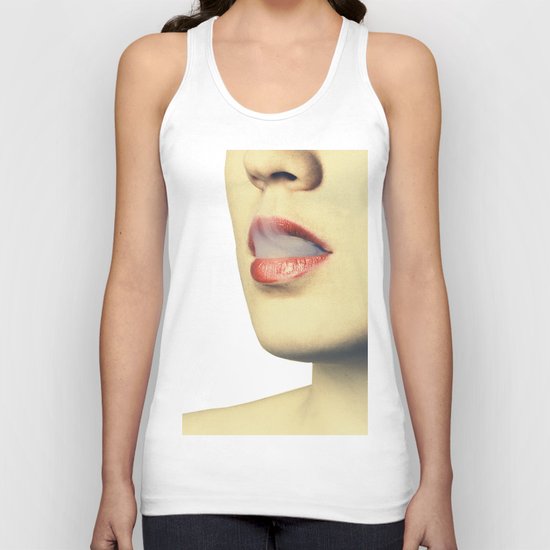 lips 5 woman Unisex Tank Top
