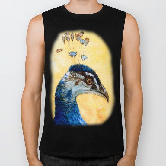 Indian Peafowl 721 Biker Tank