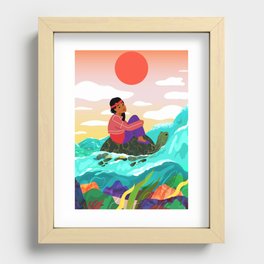 The Girl Who Fell From The Sky Recessed Framed Print