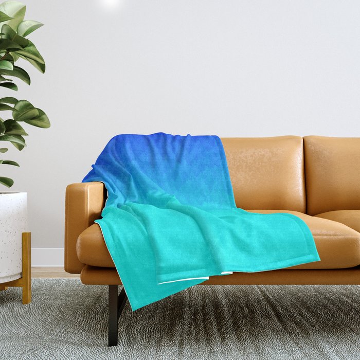 Light turquoise throw clearance blanket