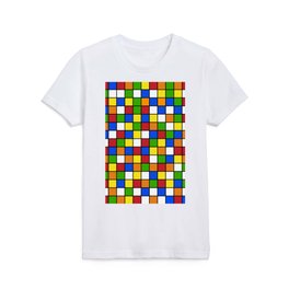 Rubik's cube Pattern Kids T Shirt