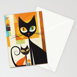 Adorable Atomic Cat Series #14 Stationery Card
