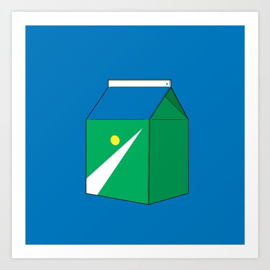 Sprite in a box Art Print