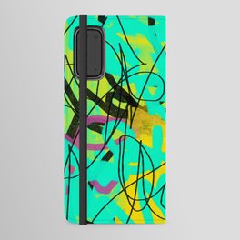 Abstract expressionist Art. Abstract Painting 3. Android Wallet Case
