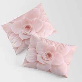 Blush Succulent Pillow Sham