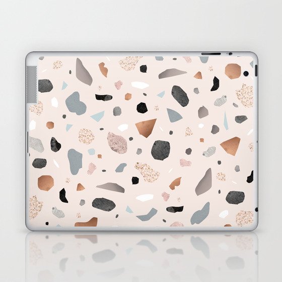 Terrazzo Stone Confetti blush Laptop & iPad Skin