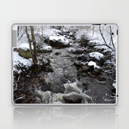 A Snow River in the Scottish Highlands Laptop Skin