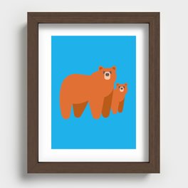 Bear cub Recessed Framed Print