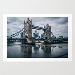 London Bridge Tower (Color) Art Print