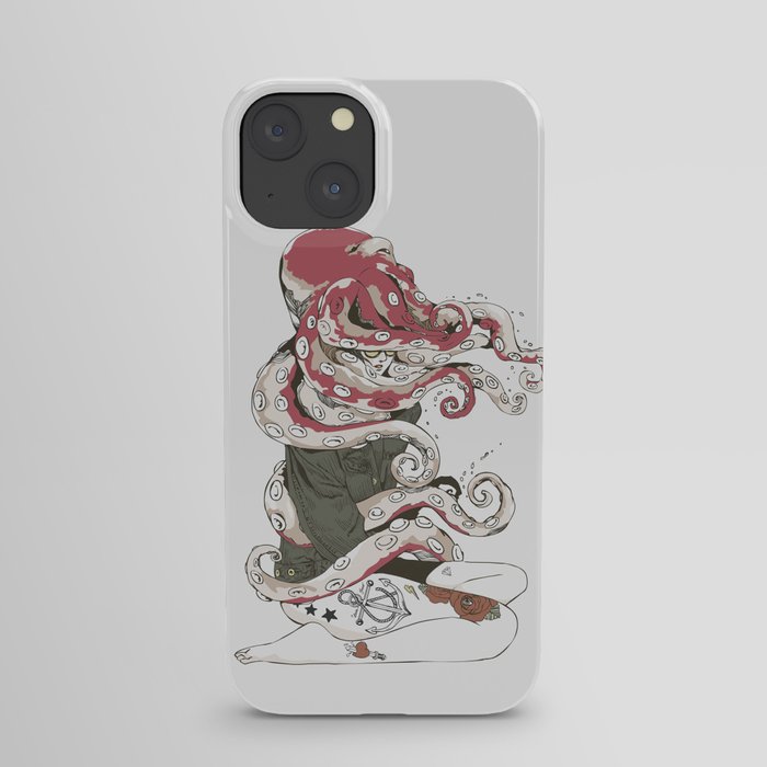 My head is an octopus iPhone Case